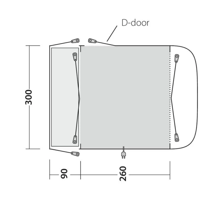 Outwell Newburg 260 Drive Away Awning 11 Outwell Newburg 260 Drive Away Awning - Image 11
