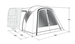 Outwell Lakecrest Drive Away Awning 32 Outwell Lakecrest Drive Away Awning -Outdoor Camping Store 111166 lakecrest drawing perspective2