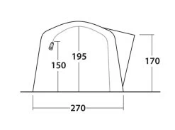 Outwell Rosedale 4PA Air Tent -Outdoor Camping Store 111178 rosedale 4pa drawing other5