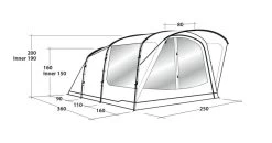 Outwell Oakwood 3 Tent 23 Outwell Oakwood 3 Tent -Outdoor Camping Store 111208 oakwood 3 drawing perspective2