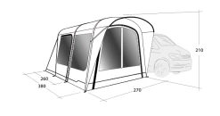 Outwell Wolfburg 380 Drive Away Air Awning -Outdoor Camping Store 111247v22 061 720