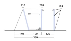 Outwell Wolfburg 380 Drive Away Air Awning -Outdoor Camping Store 111247v22 063 720