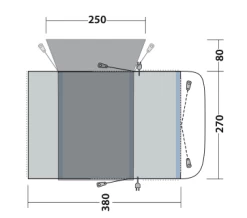 Outwell Wolfburg 380 Drive Away Air Awning -Outdoor Camping Store 111247v23 062 720