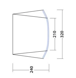 Outwell Touring Canopy Air -Outdoor Camping Store 111253 touring canopy air drawing floorplan3