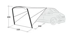 Outwell Touring Canopy Air -Outdoor Camping Store 111253 touring canopy air drawing perspective2