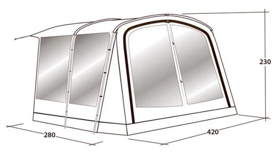 Outwell Universal Tent Awning Size 6 3 Outwell Universal Tent Awning Size 6 - Image 3