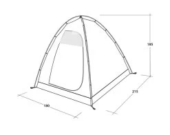 Outwell Free Standing Inner Tent L 14 Outwell Free Standing Inner Tent L -Outdoor Camping Store 111340 free standing inner l drawing perspective2