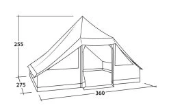 Easy Camp Moonlight Cabin Tent 26 Easy Camp Moonlight Cabin Tent -Outdoor Camping Store 120444 moonlight cabin drawing perspective2