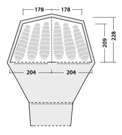 Robens Kiowa Inner Tent 5 Robens Kiowa Inner Tent -Outdoor Camping Store 130113 inner tent kiowa drawing floorplan 2