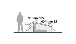 Robens Arrow Head Tent -Outdoor Camping Store 130213 arrow head drawing elevation 4 1