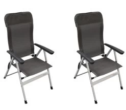 Vango Highbury Textilene Chair (Two Chair Pack) -Outdoor Camping Store 2022 vango furniture chairs highbury textilene shadow grey hi double chair mediumsquare 1