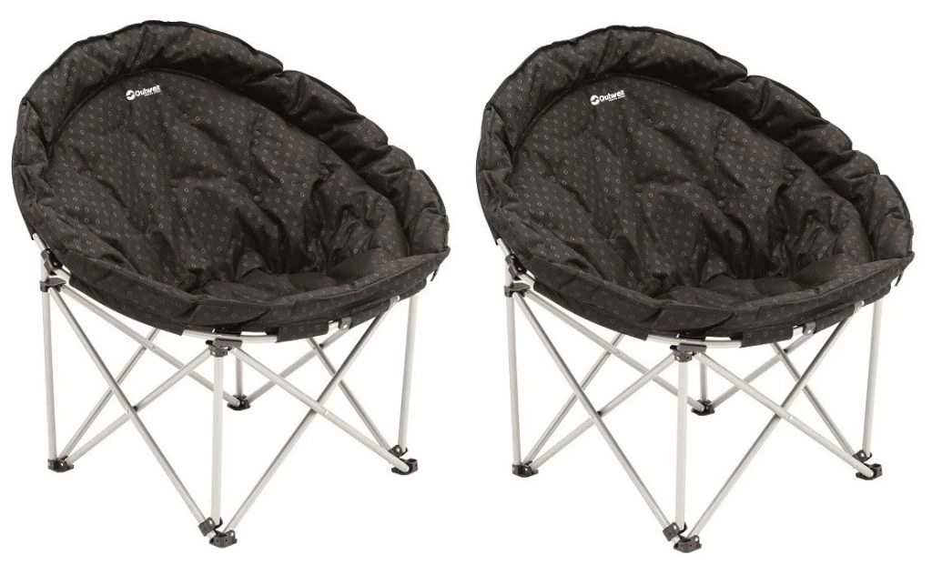 Pair Of Outwell Casilda XL Moon Chair 1 Pair Of Outwell Casilda XL Moon Chair