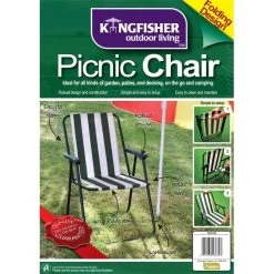 Kingfisher Folding Lightweight Picnic Camping Chair 9 Kingfisher Folding Lightweight Picnic Camping Chair -Outdoor Camping Store 6188