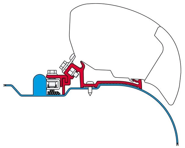 Fiamma F65/F80 Adapter Kit (Iveco Daily H2) 1 Fiamma F65/F80 Adapter Kit (Iveco Daily H2)
