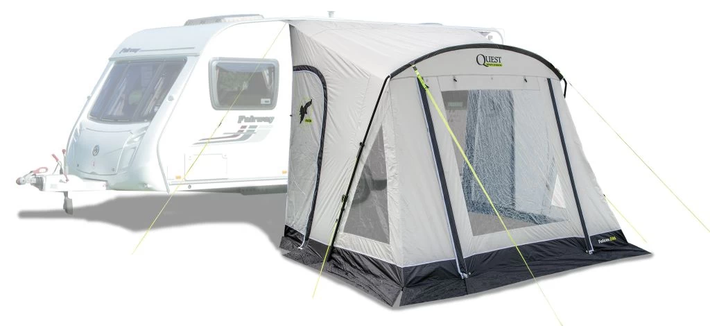 Quest Falcon 260 Poled Porch Caravan Awning 2 Quest Falcon 260 Poled Porch Caravan Awning - Image 2