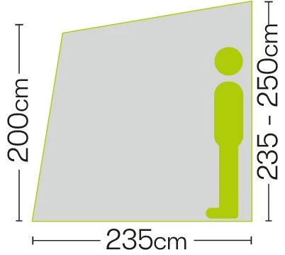 Quest Falcon 260 Poled Porch Caravan Awning 6 Quest Falcon 260 Poled Porch Caravan Awning - Image 6