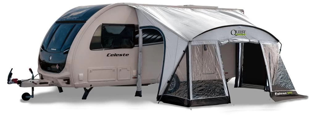 Quest Falcon 390 Poled Porch Caravan Awning 3 Quest Falcon 390 Poled Porch Caravan Awning - Image 3