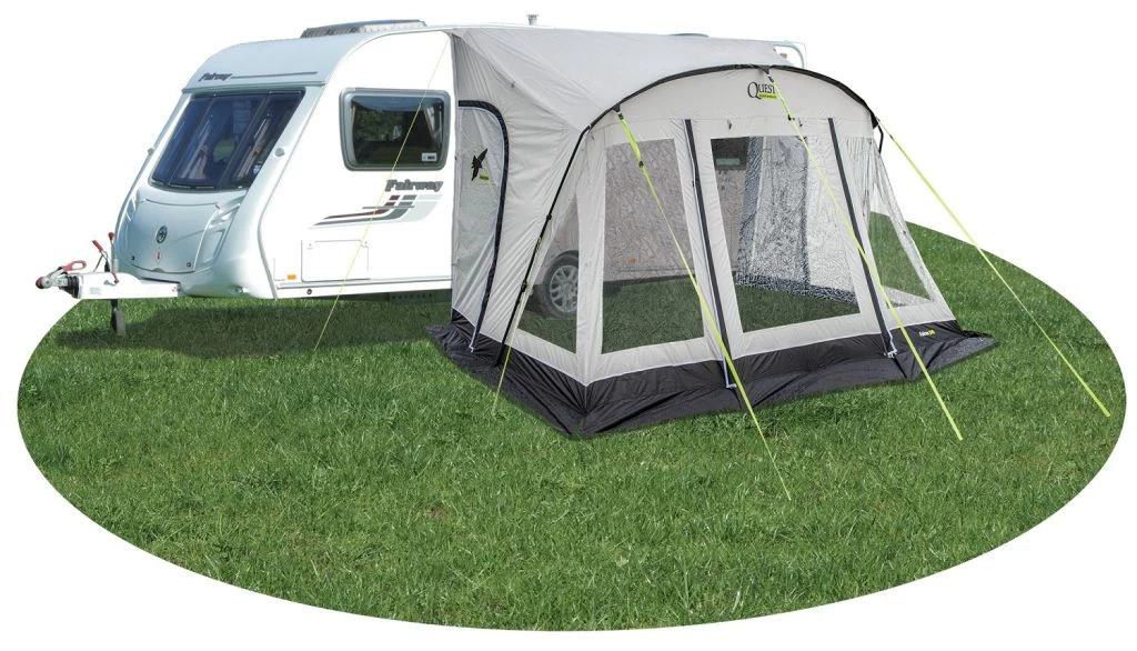 Quest Falcon 390 Poled Porch Caravan Awning 1 Quest Falcon 390 Poled Porch Caravan Awning
