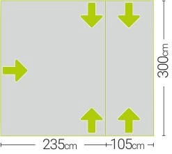 Quest Falcon 300 Low Poled Drive Away Awning 7 Quest Falcon 300 Low Poled Drive Away Awning -Outdoor Camping Store a3507 7 midsize