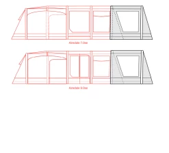 Outdoor Revolution Airedale 7.0SE / 9.0SE Front Porch Extension 15 Outdoor Revolution Airedale 7.0SE / 9.0SE Front Porch Extension -Outdoor Camping Store airedale 7se 9se front porch extension floorplan 3