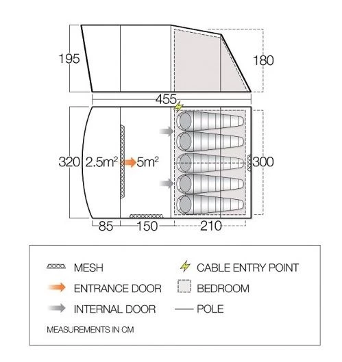 Vango Avington Flow 500 Tent 2 Vango Avington Flow 500 Tent - Image 2