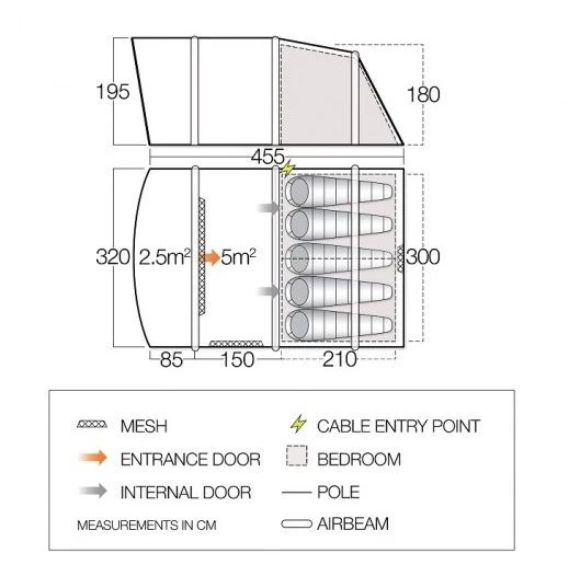 Vango Avington Flow 500 Air Tent 2 Vango Avington Flow 500 Air Tent - Image 2