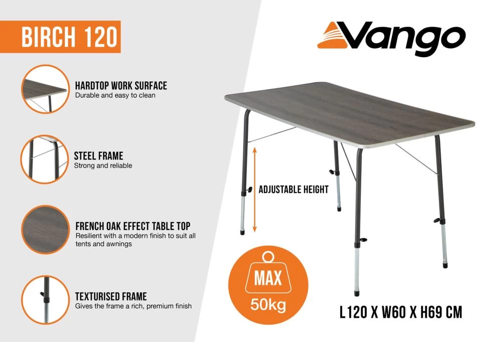 Vango Birch 120 Table 3 Vango Birch 120 Table - Image 3