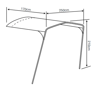 Outdoor Revolution Camp Star Sun Canopy 500XL / 600 / 1200 7 Outdoor Revolution Camp Star Sun Canopy 500XL / 600 / 1200 - Image 7