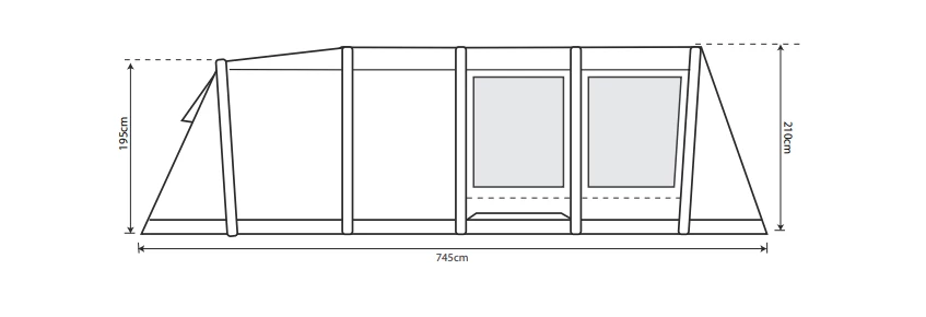 Outdoor Revolution Camp Star 700 Air Tent Bundle 8 Outdoor Revolution Camp Star 700 Air Tent Bundle - Image 8