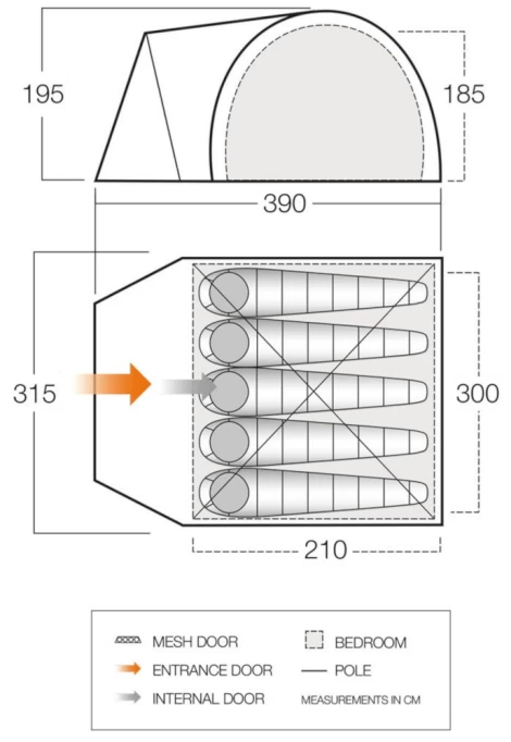 Vango Carron 500 Tent 3 Vango Carron 500 Tent - Image 3