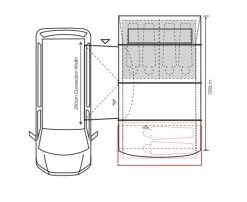 Outdoor Revolution Cayman Cacos Air SL Low Driveaway Awning -Outdoor Camping Store cayman cacos air sl 9main 1