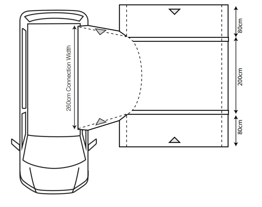 Outdoor Revolution Cayman Combo Air Mid Awning 2 Outdoor Revolution Cayman Combo Air Mid Awning - Image 2