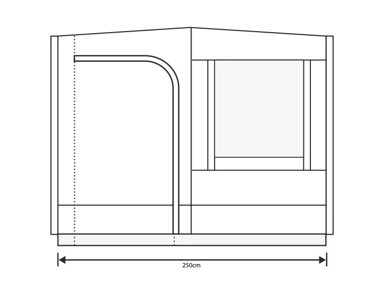 Outdoor Revolution Cayman Sun Canopy Front Panel 2 Outdoor Revolution Cayman Sun Canopy Front Panel - Image 2