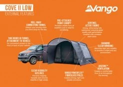 Vango Cove II Low Drive Away Awning -Outdoor Camping Store cove ii low 1