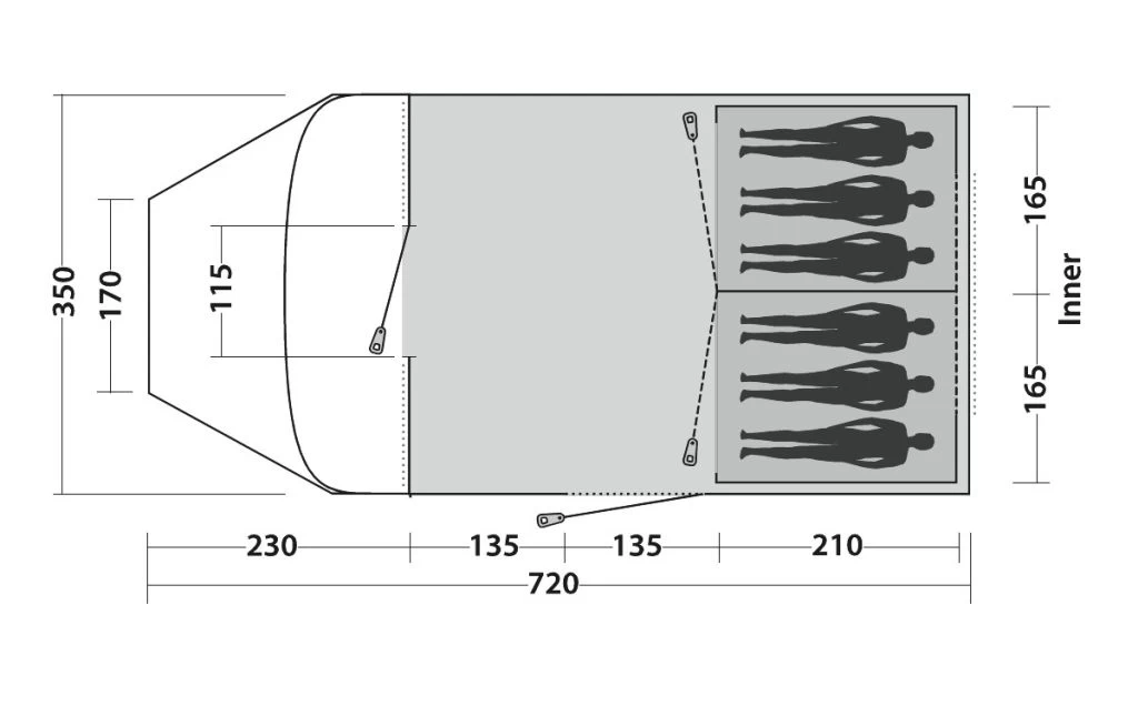 Easy Camp Palmdale 600 Lux Tent 2 Easy Camp Palmdale 600 Lux Tent - Image 2