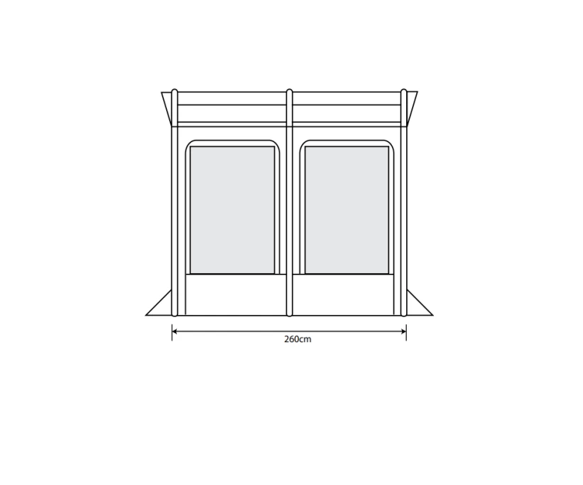 Outdoor Revolution Eden Air 260 Caravan Awning 2 Outdoor Revolution Eden Air 260 Caravan Awning - Image 2