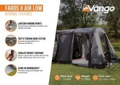 Vango Faros II Air Low Drive Away Awning -Outdoor Camping Store faros ii air low2 1