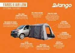 Vango Faros II Air Low Drive Away Awning -Outdoor Camping Store faros ii air low 1