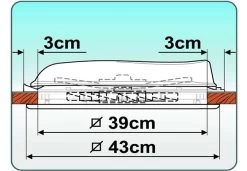 Fiamma 400 X 400 Roof Vent White 10 Fiamma 400 X 400 Roof Vent White -Outdoor Camping Store fiamma vent plan1