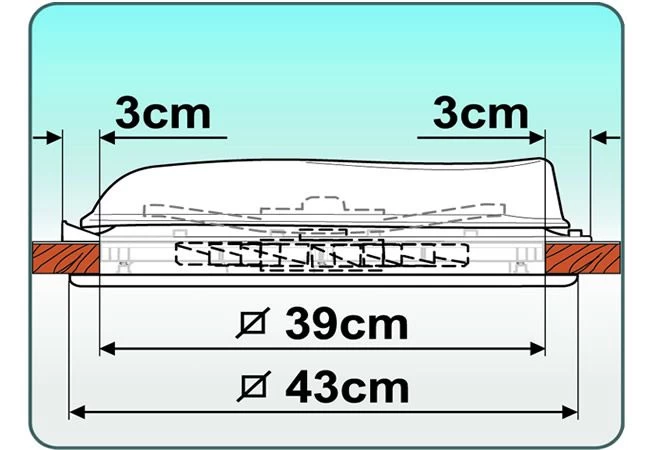 Fiamma 400 X 400 Roof Vent White 4 Fiamma 400 X 400 Roof Vent White - Image 4