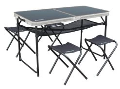 New Release 19 Outdoor Revolution Capri Aluminium Picnic Table And Stool Set