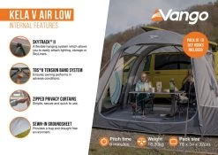 Vango Kela V Low Air Drive Away Awning 16 Vango Kela V Low Air Drive Away Awning -Outdoor Camping Store kela v air low2