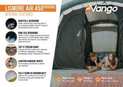 Vango Lismore Air 450 Tent Package -Outdoor Camping Store lismore air 450 package2 medium