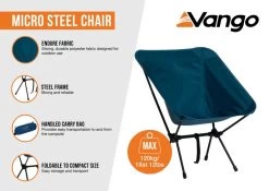 Vango Micro Steel Chair Standard -Outdoor Camping Store micro steel infographic low res