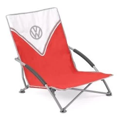 Volkswagen Red Campervan Folding Low Camping Chair -Outdoor Camping Store ol0192 vw low folding chair red 2 88a838