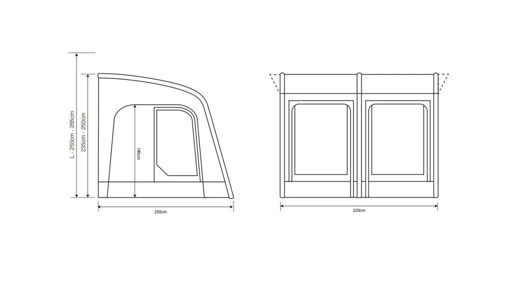 Outdoor Revolution Sportlite Caravan/Motorhome Air 320L Awning 15 Outdoor Revolution Sportlite Caravan/Motorhome Air 320L Awning - Image 15