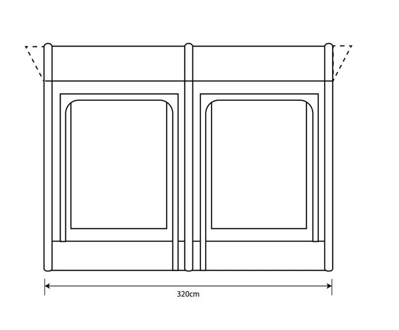 Outdoor Revolution Sportlite Caravan/Motorhome Air 320L Awning 2 Outdoor Revolution Sportlite Caravan/Motorhome Air 320L Awning - Image 2