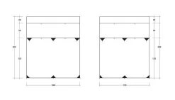 Outwell Fallcrest Side Panel Set 10 Outwell Fallcrest Side Panel Set -Outdoor Camping Store outwell fallcrest awning side panel set 5