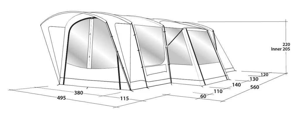 Outwell Montana 6PE Tent 4 Outwell Montana 6PE Tent - Image 4