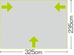 Quest Falcon 325 Poled Porch Caravan Awning 12 Quest Falcon 325 Poled Porch Caravan Awning -Outdoor Camping Store quest falcon 325 poled porch caravan awning height